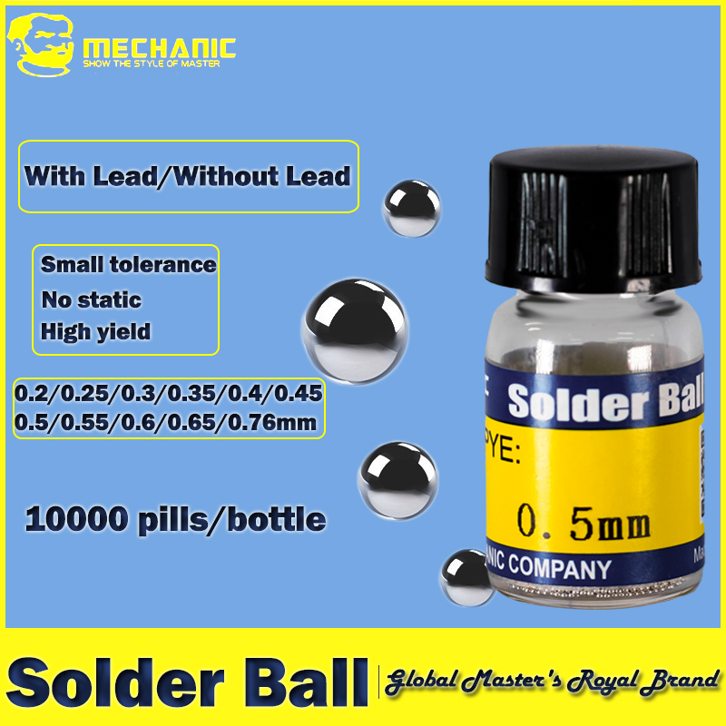 Electronics Repair Service - MECHANIC Leaded Solder Balls 0.2-0.76mm 10000PCS