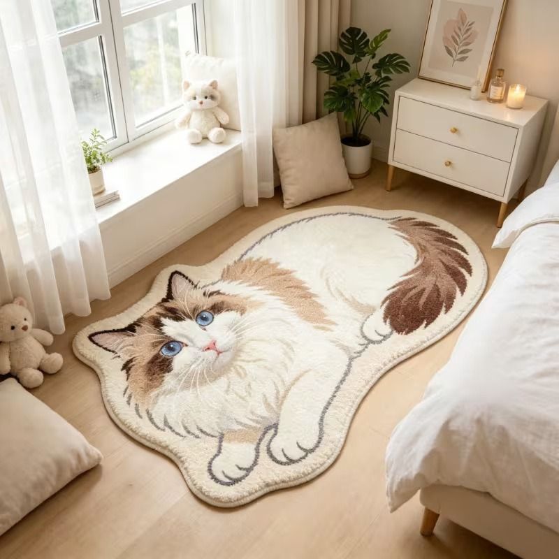 Electronics Repair Desk - VIKAMA Cute Cat Shaped Plush Area