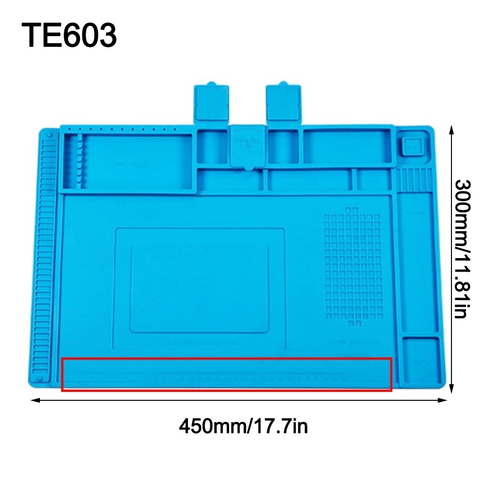 Electronics Repair Desk - Silicone Soldering Station Mat Anti-Static Heat