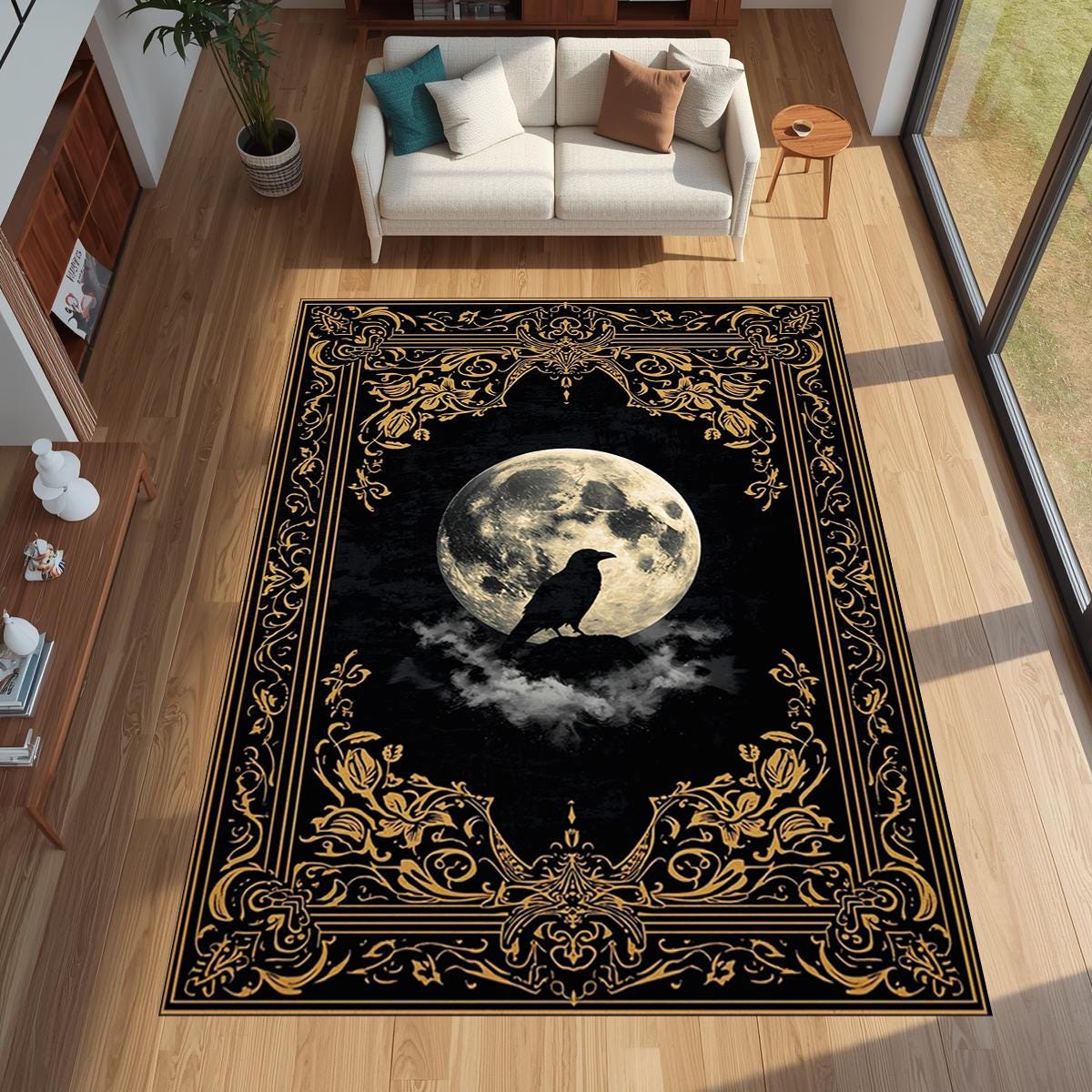 Gothic Golden Raven Full Moon  - Electronics Repair Desk review and price