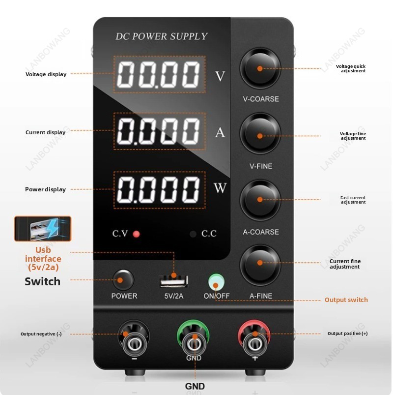 0‑32V 0‑6A Digital Variable Re - Electronics Repair Lab review and price