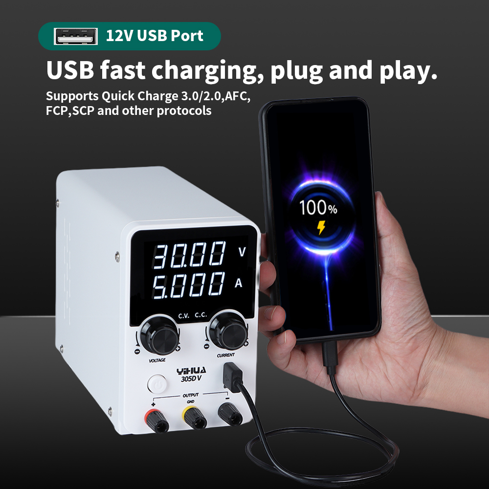 YIHUA 305D-V 180W DC Power Sup - Electronics Repair Lab review and price